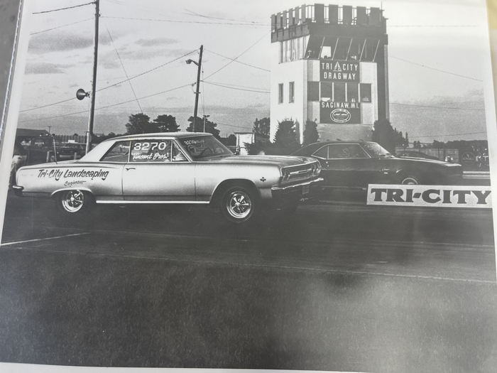 Tri-City Dragway - Vintage Photo From Jakob T Brill - John Pitts - Ed Quick (newer photo)